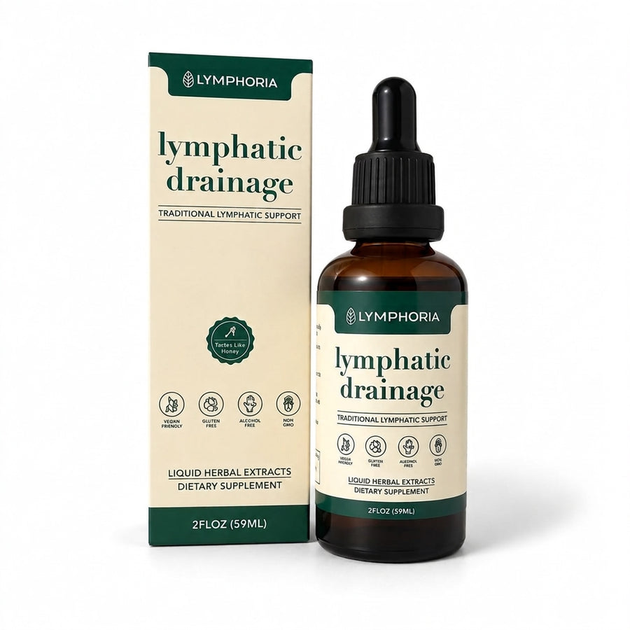 Lymphoria Drenaje Linfático: envase de frente sobre fondo blanco