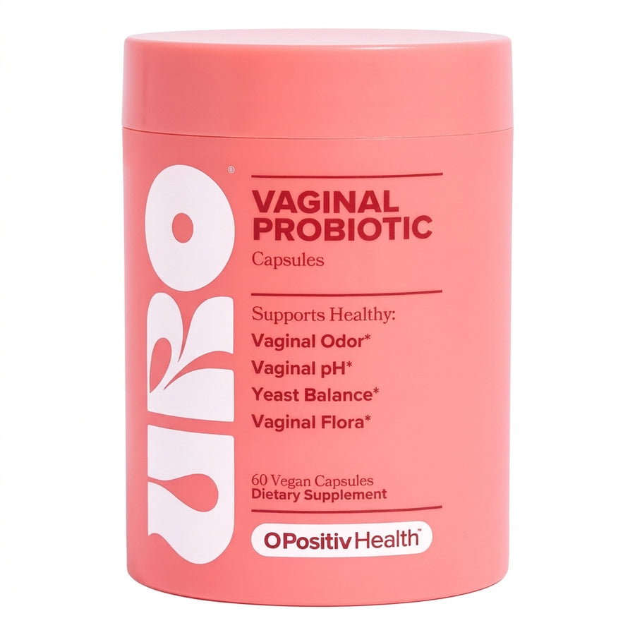 Uro Vaginal Probiótico: envase de frente sobre fondo blanco
